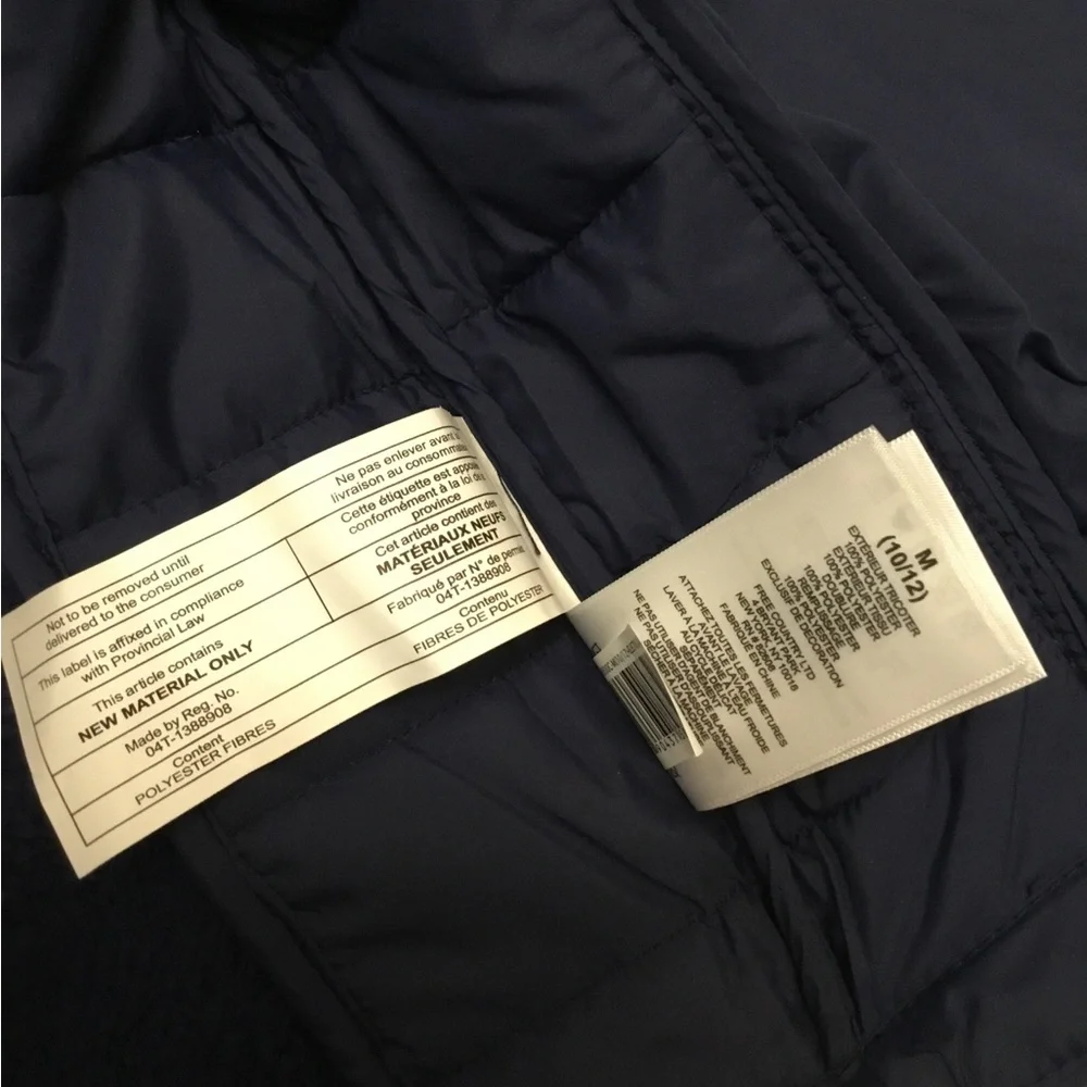 Free Country Blue and Black Vest with Orange Zipper